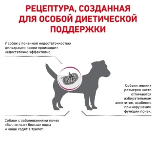 Лечебный сухой корм для собак Royal Canin Renal Small Dog (для собак до 10 кг с хронической болезнью почек)